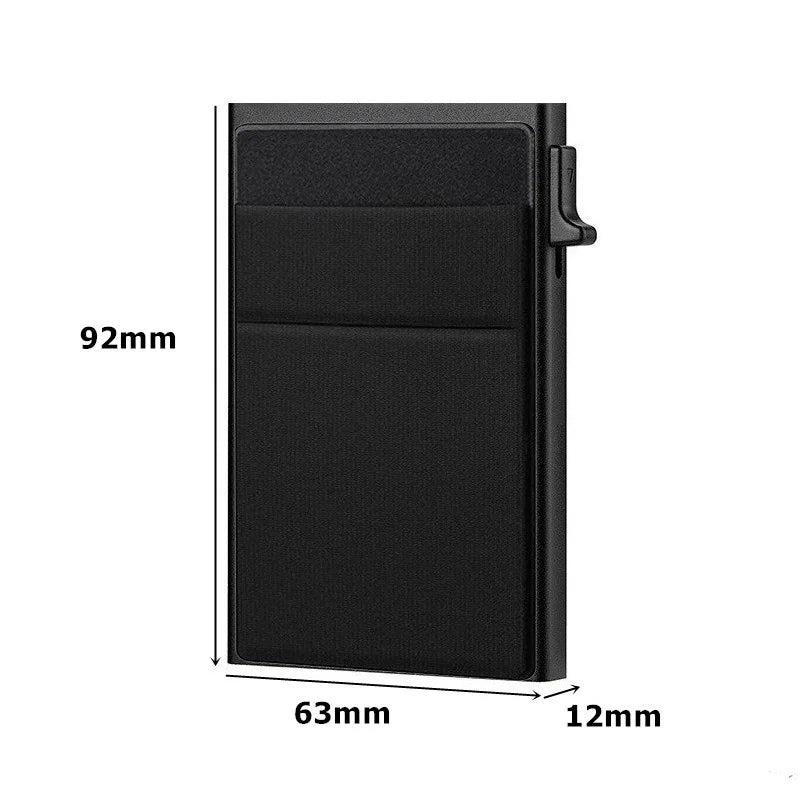 Slim RFID Blocking Card Wallet with 8 Card Slots