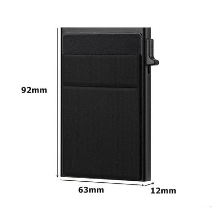 Slim RFID Blocking Card Wallet with 8 Card Slots