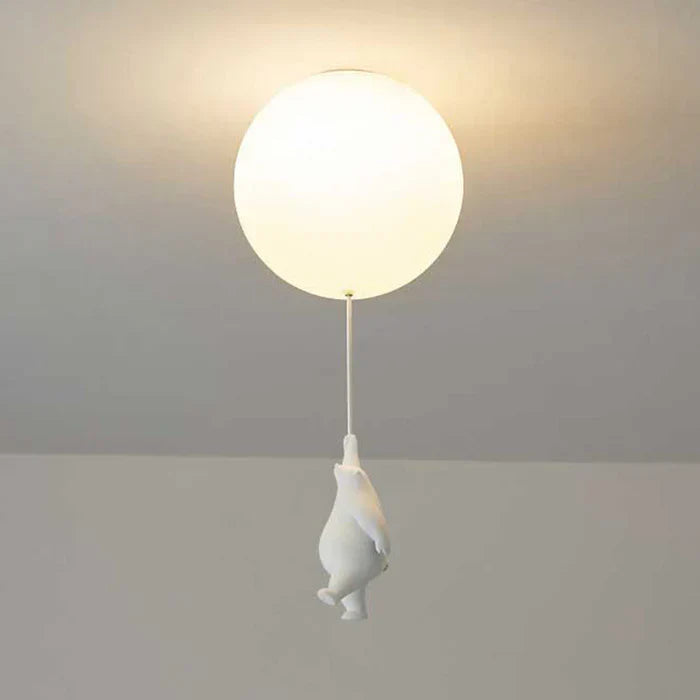 Cute Kids Cloud Lamp with Teddy Bear Design