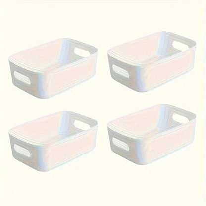 Practical Storage Bins - Set of 4 Home Organization Containers