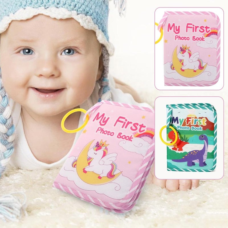 Baby's First Photo Album with Shatterproof Mirror