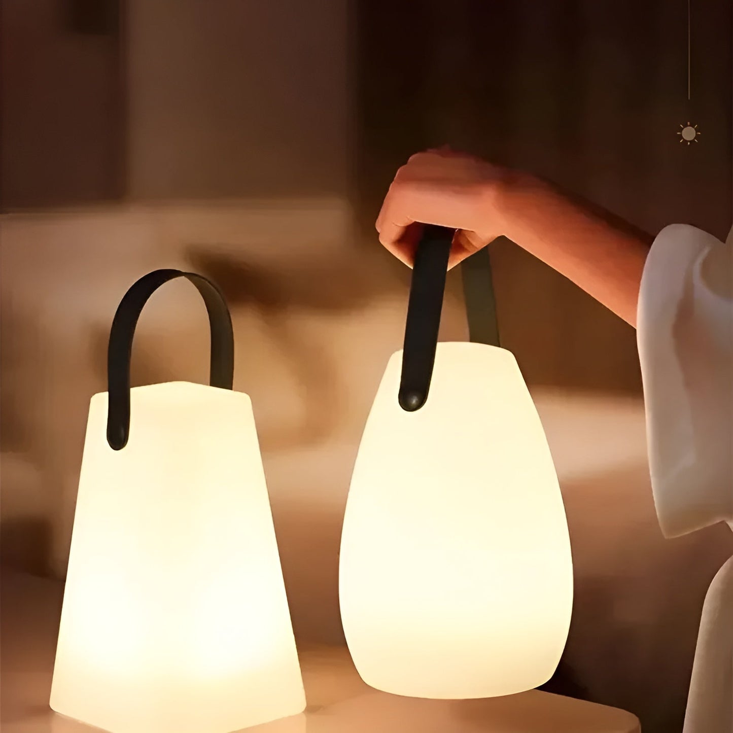 Compact Rechargeable LED Lamp with 16 Color Options