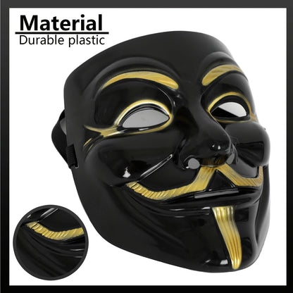 Scary Anonymous Men's Full Face Halloween Mask