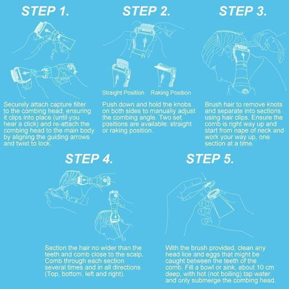 Fast Electric Lice Removal Comb