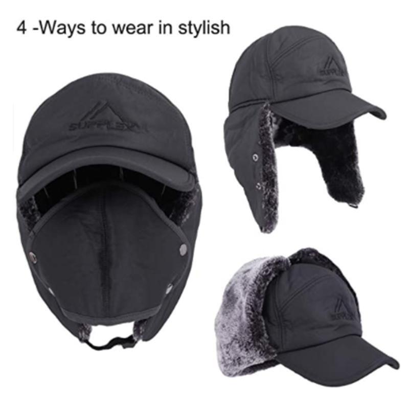 Thermal Insulated Beanie Hat with Face Mask