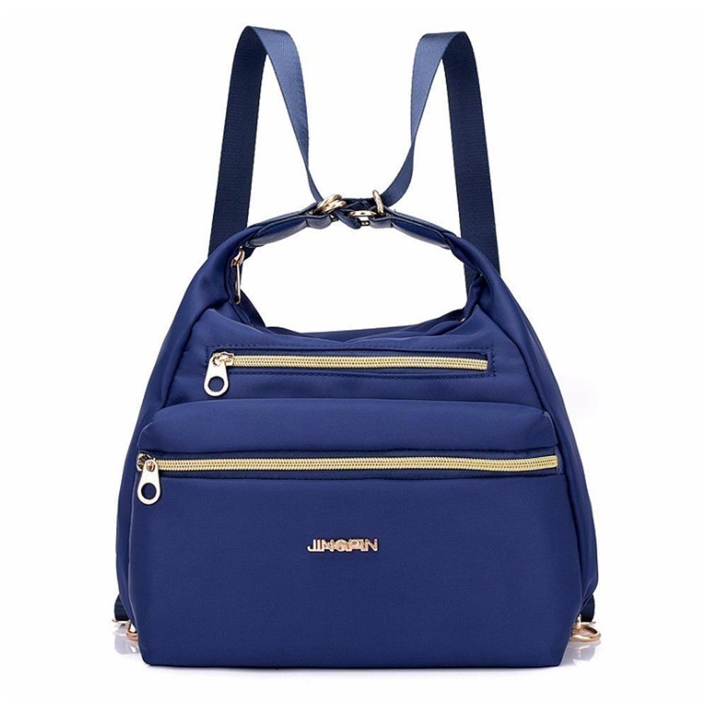 Stylish Double Zip Tote Handbag Shoulder Bag