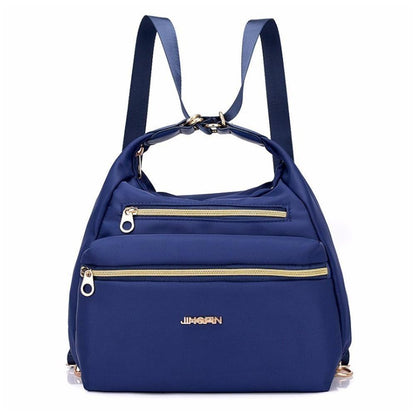 Stylish Double Zip Tote Handbag Shoulder Bag