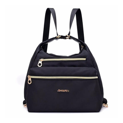 Stylish Double Zip Tote Handbag Shoulder Bag