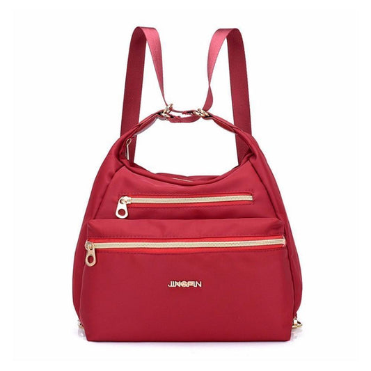 Stylish Double Zip Tote Handbag Shoulder Bag - Befez