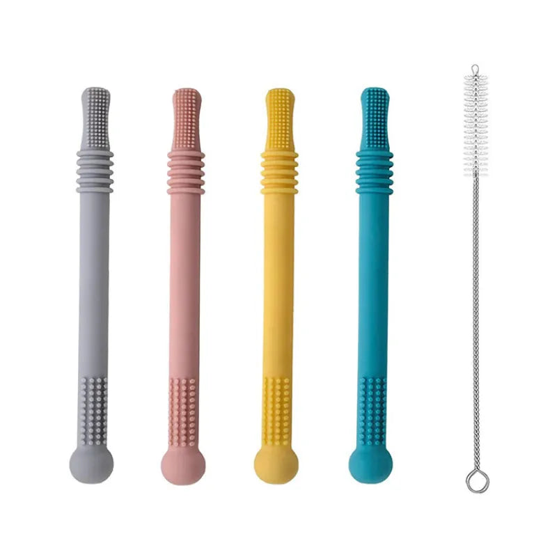 Soft Baby Teether Tubes Set