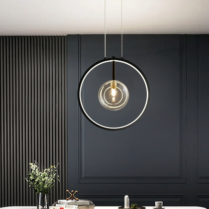 Simple Glass Globe Pendant Light Fixture - Befez