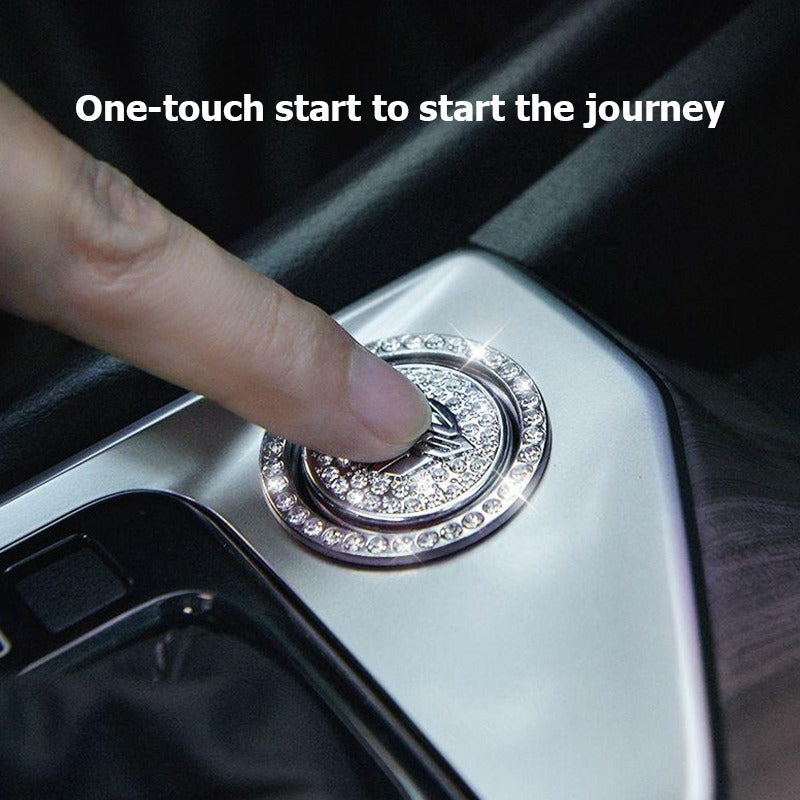 Luxury Crystal Car Starter Button Cover Ring