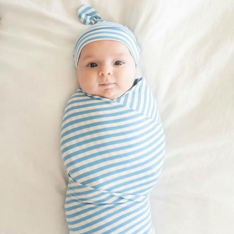Cozy Baby Swaddle Set with Hat – Gentle Infant Wrap