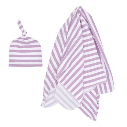 Cozy Baby Swaddle Set with Hat – Gentle Infant Wrap