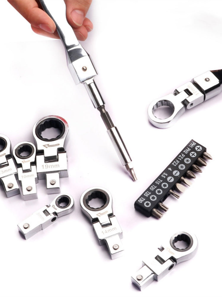 Complete Adjustable Ratchet Socket Tool Set