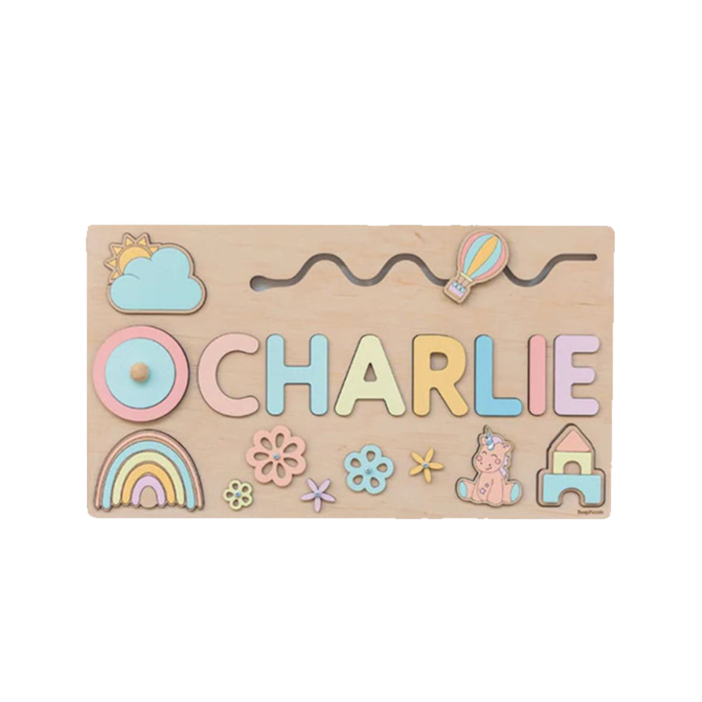 Custom Engraved Wooden Name Jigsaw Puzzle