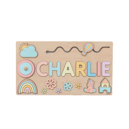 Custom Engraved Wooden Name Jigsaw Puzzle