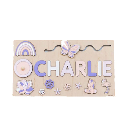 Custom Engraved Wooden Name Jigsaw Puzzle