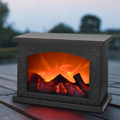 Warm Rectangular Electric Fireplace Lamp - Befez