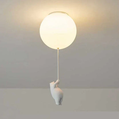 Cute Kids Cloud Lamp with Teddy Bear Design
