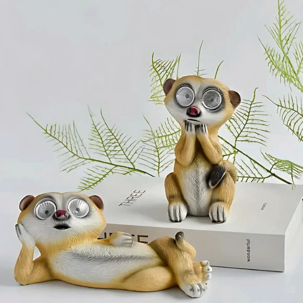 Cute Meerkat Solar Powered Desk Lamp