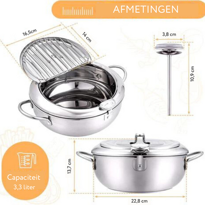 Accurate Digital Electric Deep Fryer with Thermostat