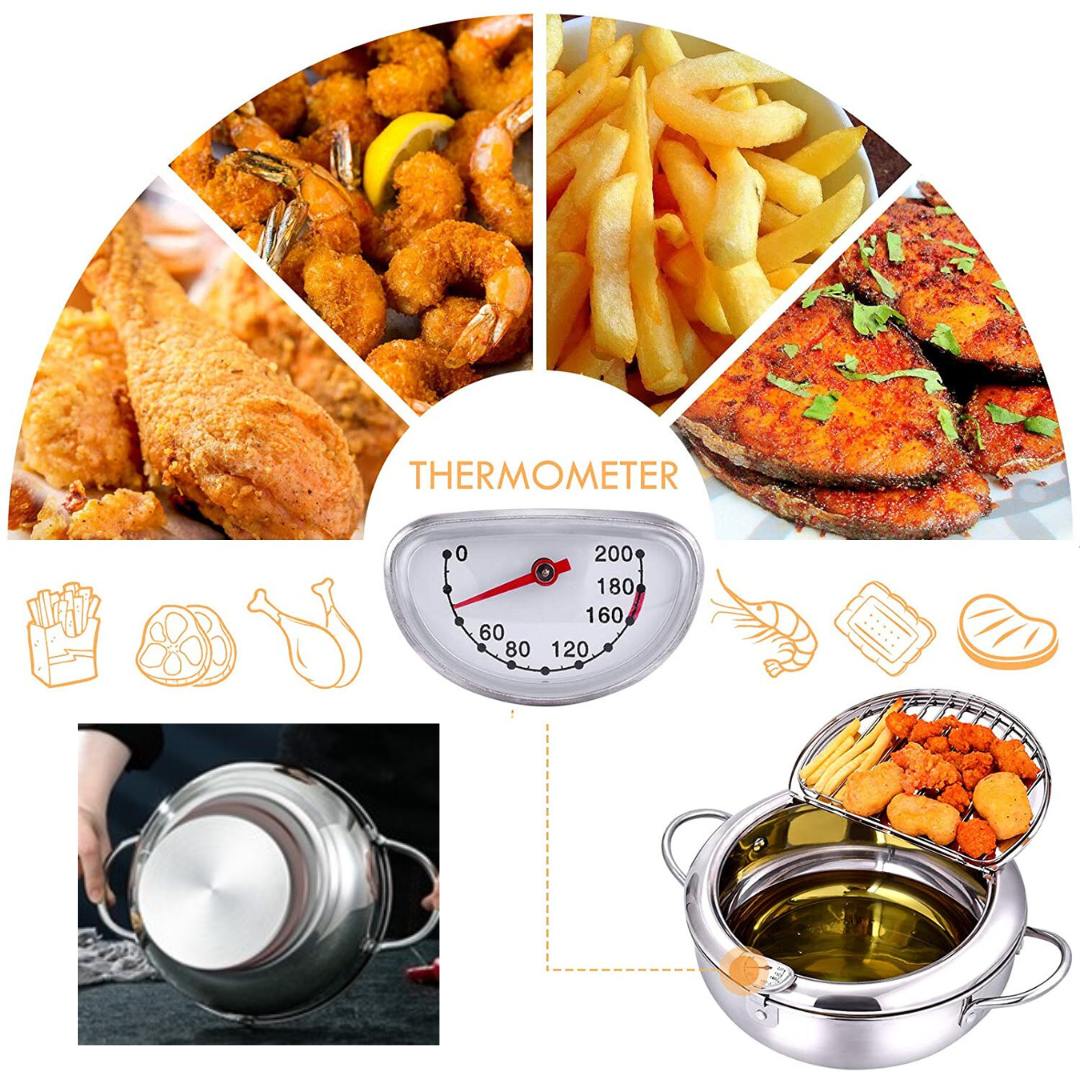 Accurate Digital Electric Deep Fryer with Thermostat