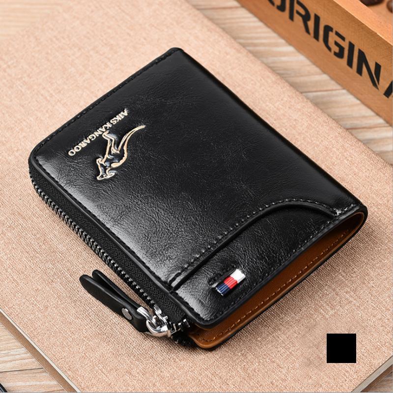Secure Leather Men's Wallet with RFID Protection