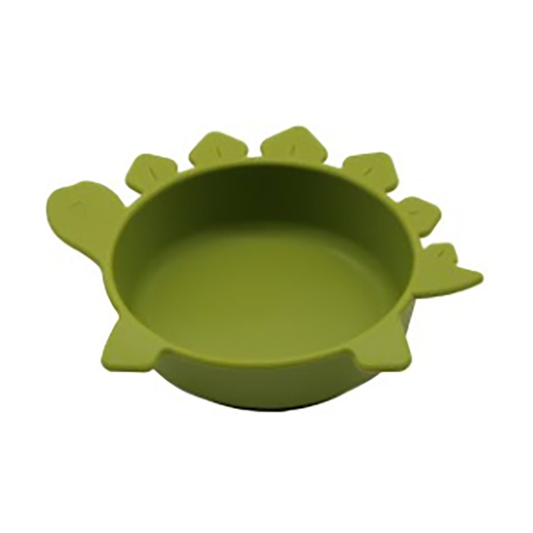 Soft Silicone Baby Bowl - Fun Dinosaur Grip Bowl