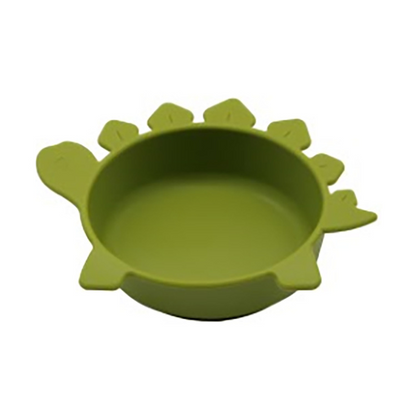 Soft Silicone Baby Bowl - Fun Dinosaur Grip Bowl