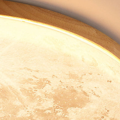 Glowing Moon Ceiling Light With Warm LED Glow