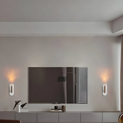 Warm LED Flame Effect Wall Lamp
