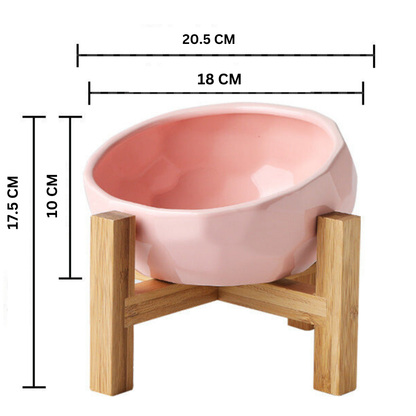 Comfortable Raised Dog Food Bowl Stand