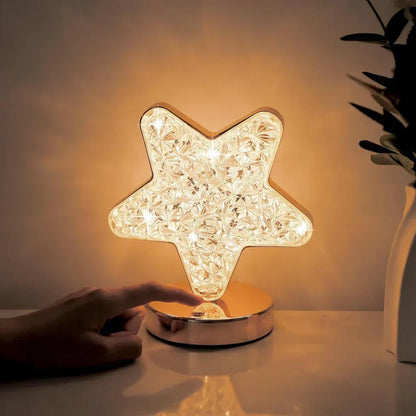Elegant Adjustable Glass Desk Lamp