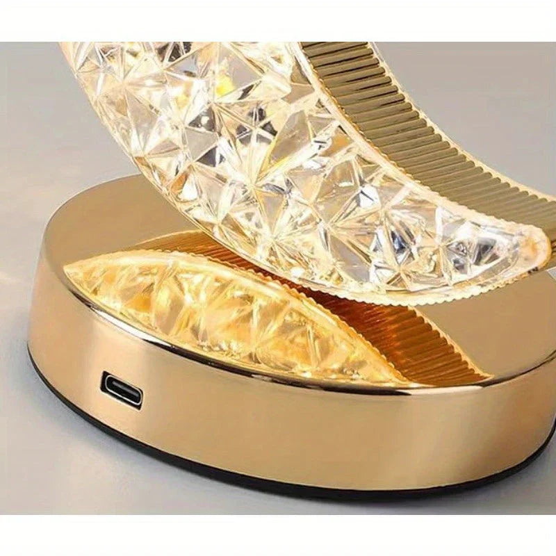 Elegant Adjustable Glass Desk Lamp