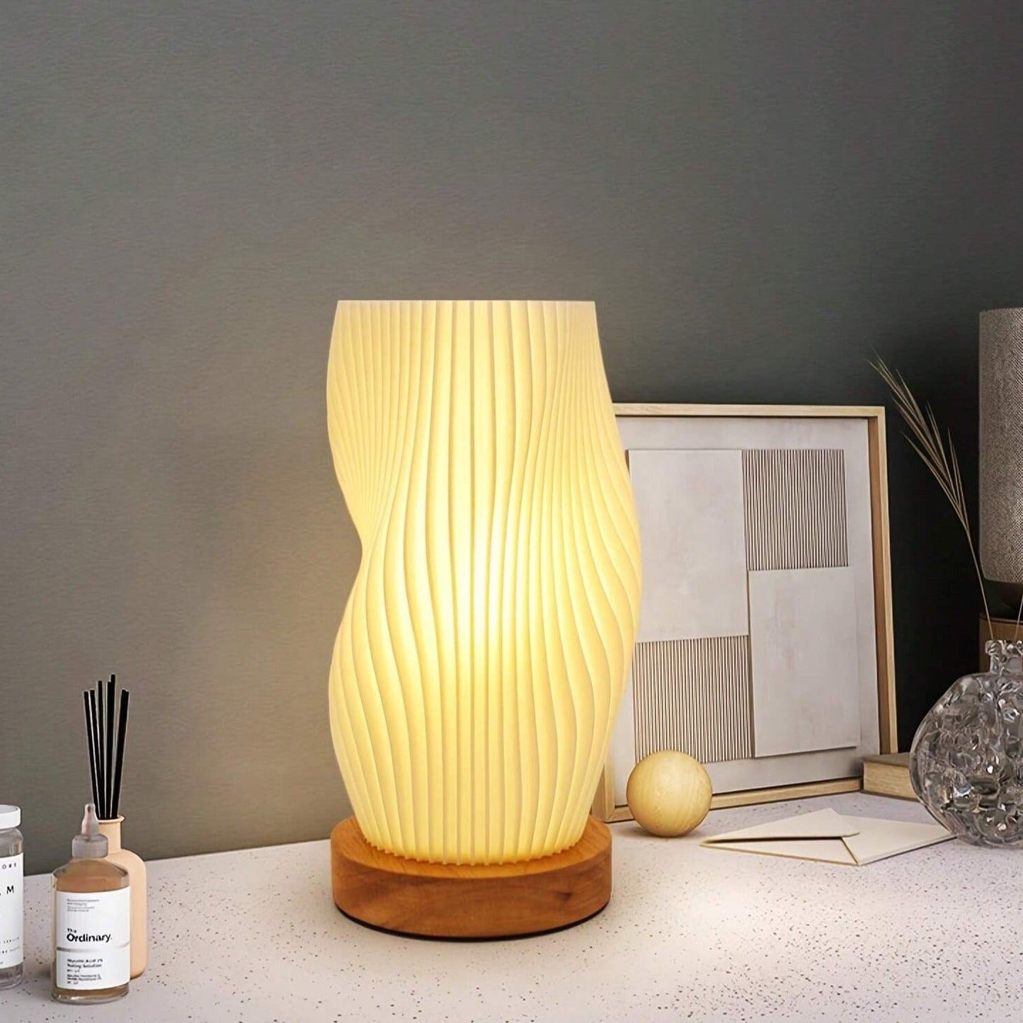 Colorful Curved Mood Table Lamp
