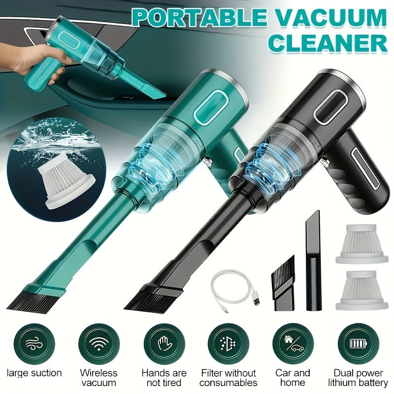 Compact Cordless Handheld Vacuum Cleaner for Car Home