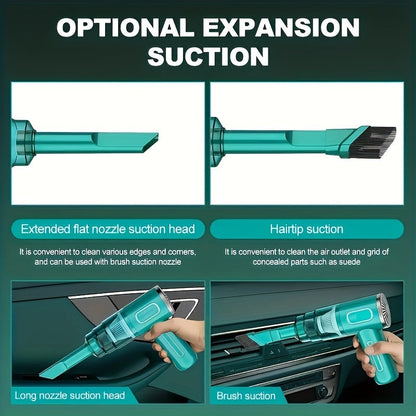 Compact Cordless Handheld Vacuum Cleaner for Car Home