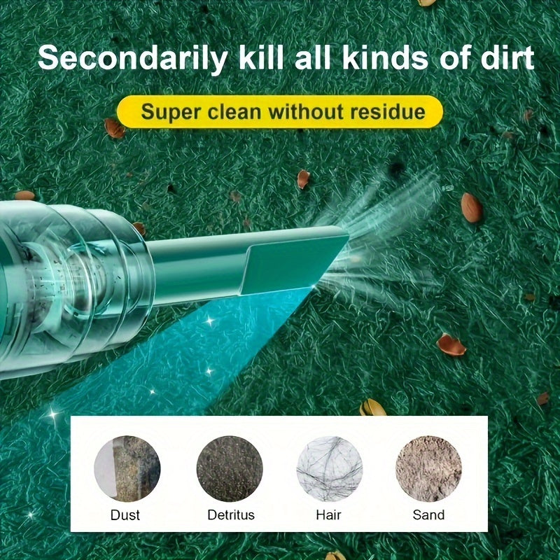 Compact Cordless Handheld Vacuum Cleaner for Car Home