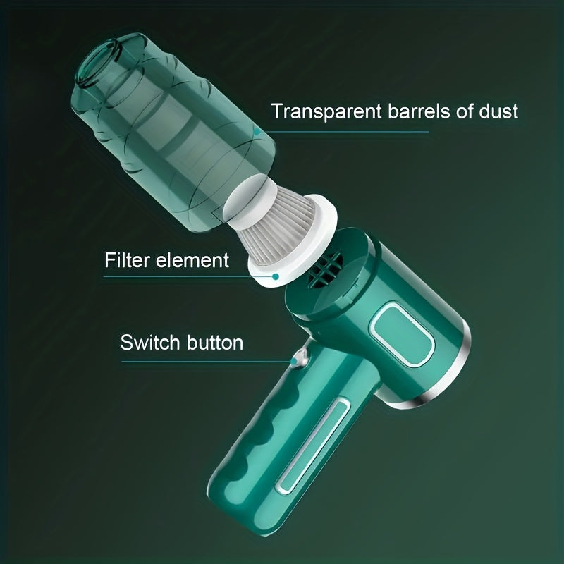 Compact Cordless Handheld Vacuum Cleaner for Car Home