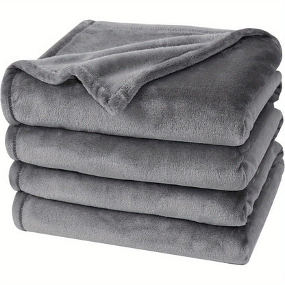 Cozy Plush Throw Blanket - Soft Reversible for All Seasons