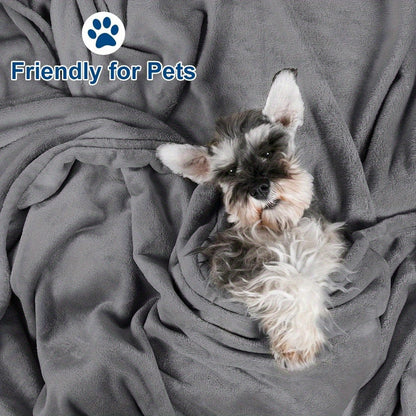 Cozy Plush Throw Blanket - Soft Reversible for All Seasons