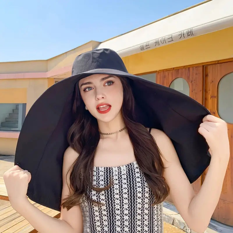 Stylish Large Brim UV Protection Women's Sun Hat