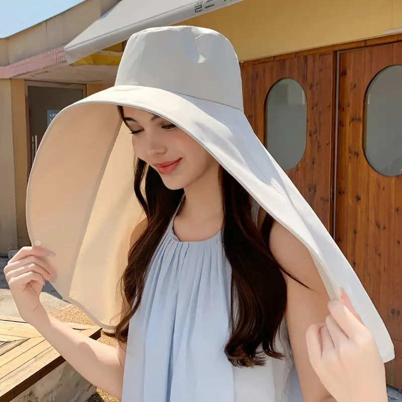 Stylish Large Brim UV Protection Women's Sun Hat - Befez