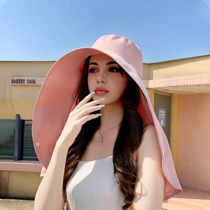 Stylish Large Brim UV Protection Women's Sun Hat