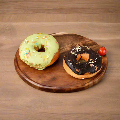 Natural Wood Round Serving Board