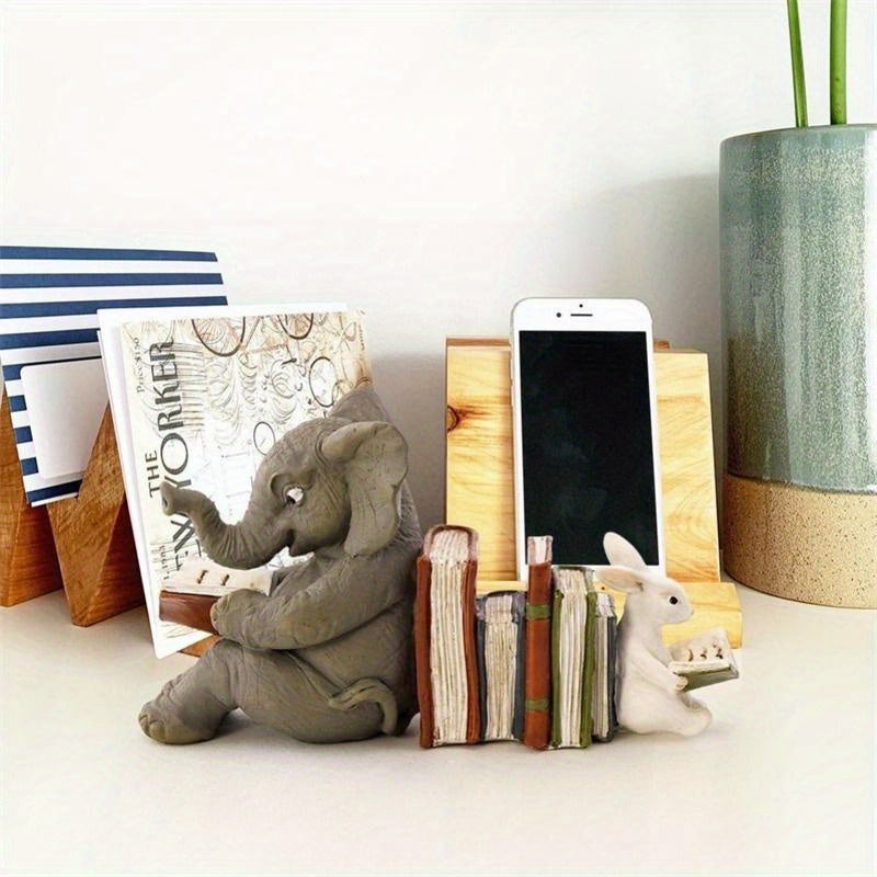 Fun Animal Wooden Book Ends