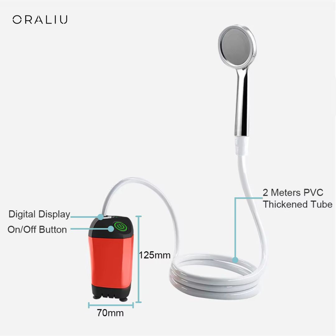 Compact Rechargeable Outdoor Camping Shower Kit