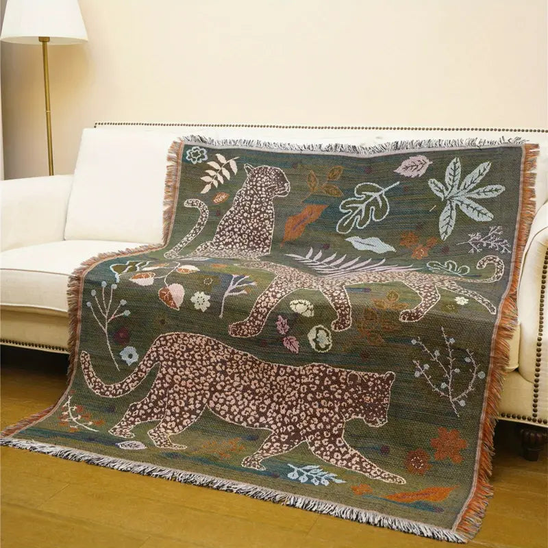 Stylish Animal Print Throw Blanket