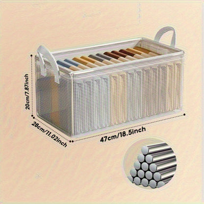 Compact Foldable Storage Containers for Clothes and Books